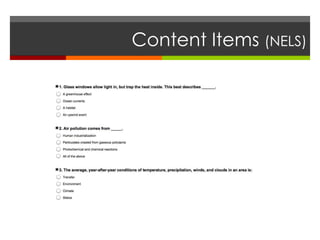 Content Items (NELS)
 