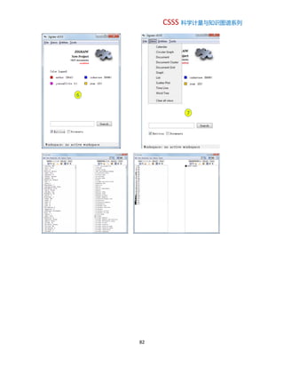 CSSS 科学计量与知识图谱系列
82
7
6
 