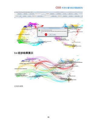 CSSS 科学计量与知识图谱系列
86
9.4 初步结果展示
结果的调整
6
 