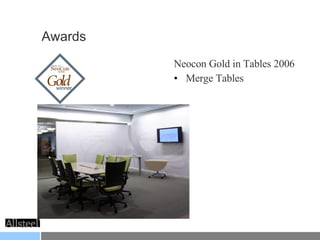 Awards Neocon Gold in Tables 2006 Merge Tables 