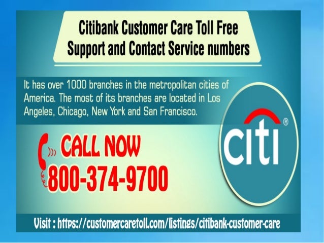 citibank customer care number