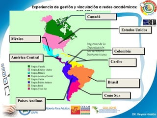 Canadá


                                        Estados Unidos

México


                                  Colombia
América Central
                                Caribe




                              Brasil


                             Cono Sur
   Países Andinos
 