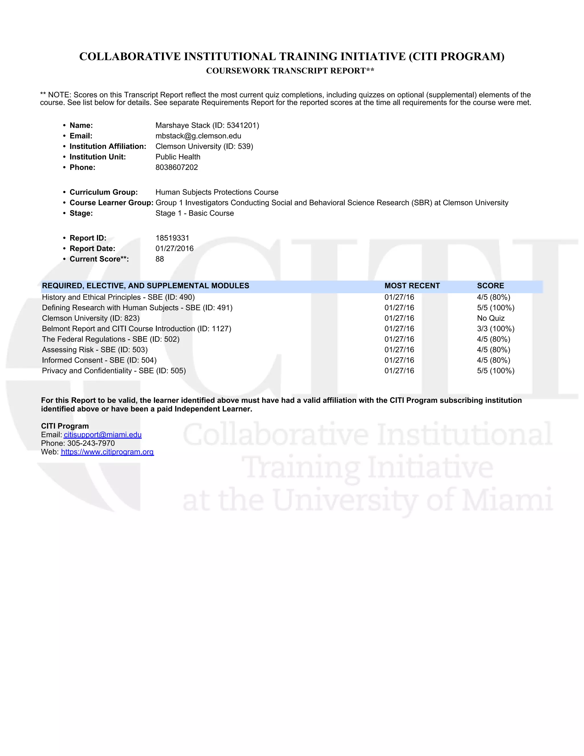 Citi certification PDF Citi certification PDF