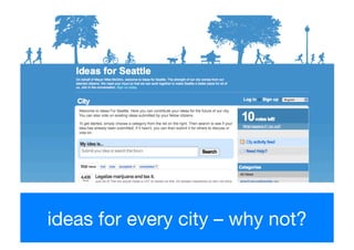 ideas for every city – why not?!
 