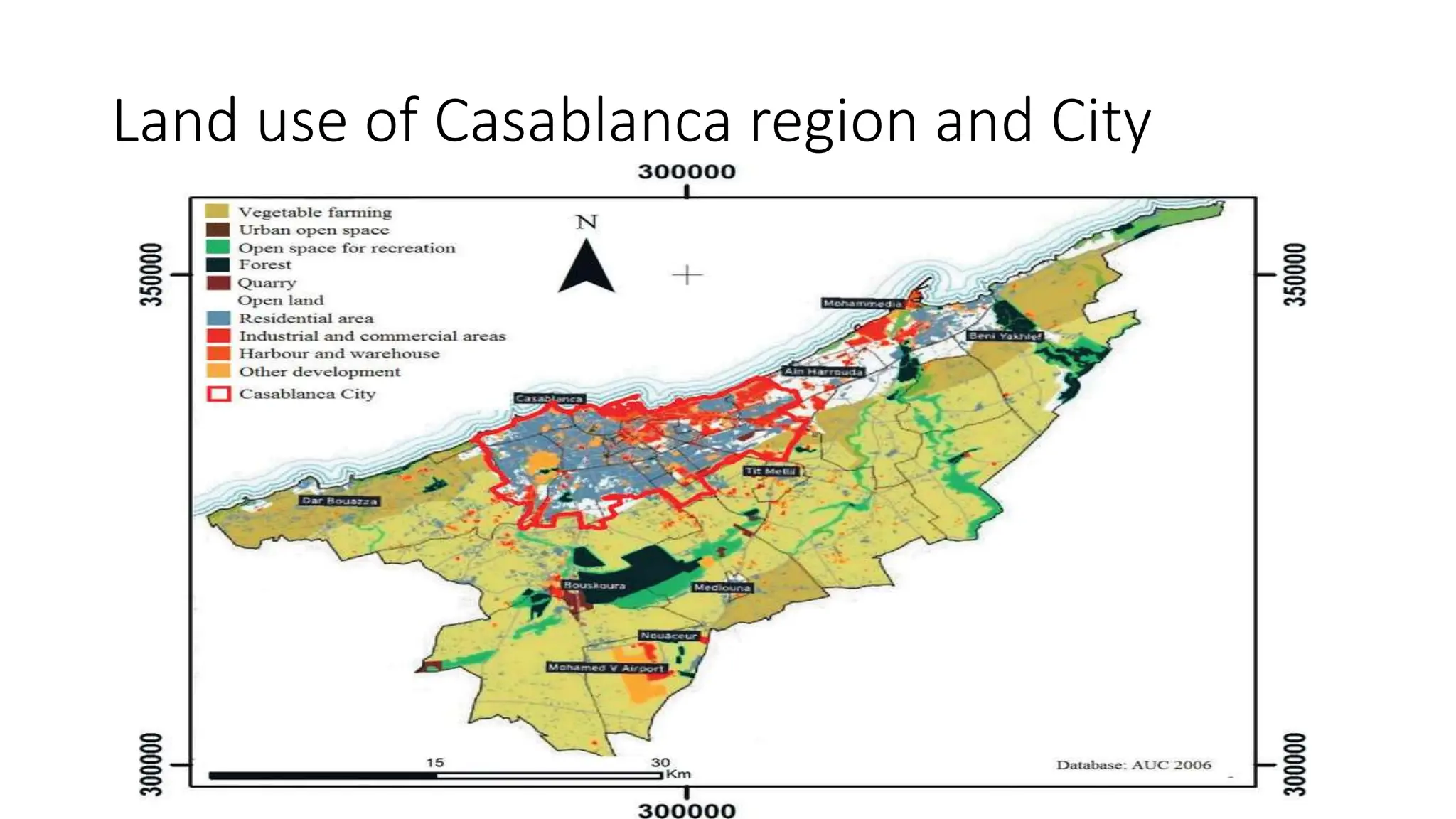 Land use of Casablanca region and City
 
