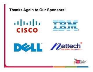 Thanks Again to Our Sponsors!




9
 