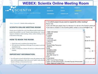 WEBEX: Scientix Online Meeting Room
 