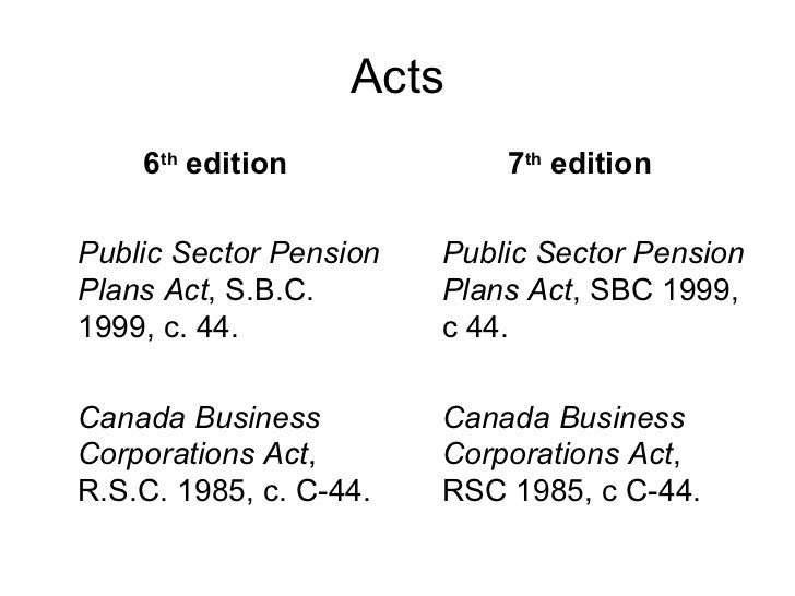 Citing canadian case law and legislation