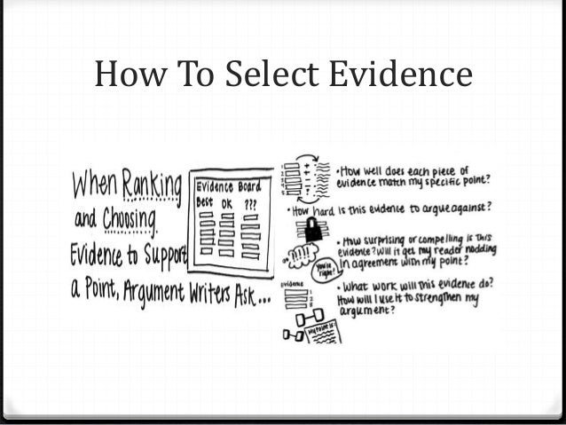Citing claim, evidence and reasoning in an article