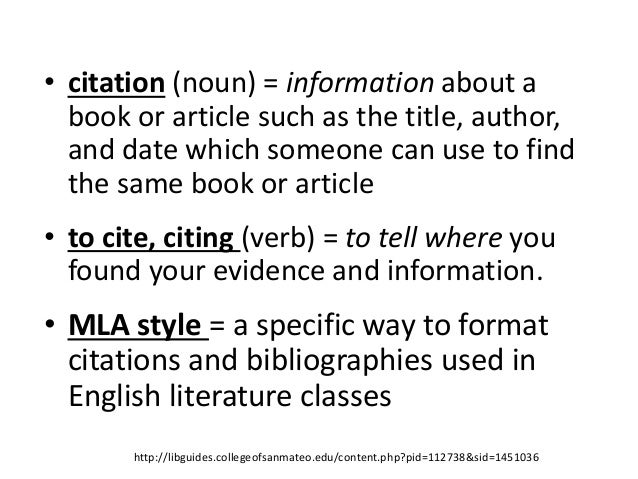 Citing Evidence Citing Evidence