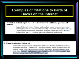 Citing Internet Sources How To Cite An Internet Site ثبت مصادر ال Citing Internet Sources How To Cite An Internet Site ثبت مصادر ال