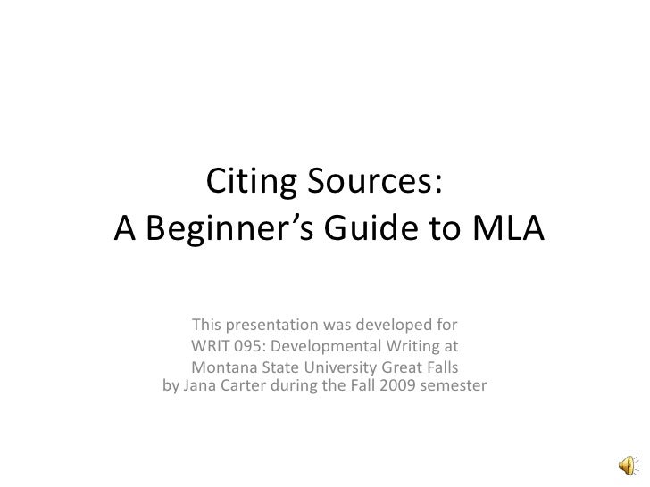 citing sources mla