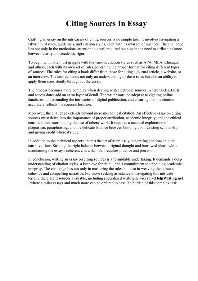 Citing Sources In Essay.pdf