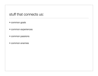 Citizen Happiness Workshop Part 2: The Building Blocks