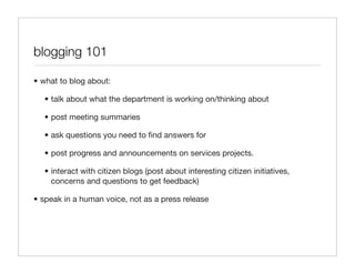 Citizen Happiness Workshop Part 2: The Building Blocks