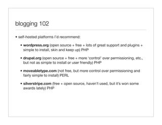 Citizen Happiness Workshop Part 2: The Building Blocks