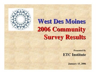 Citizen Survey 2006