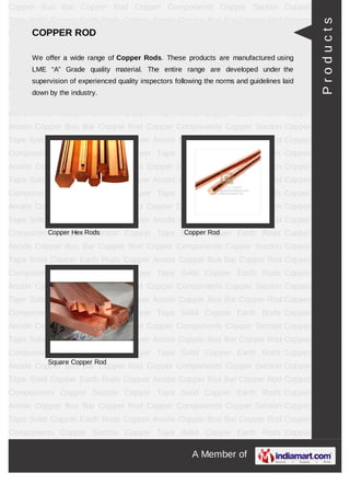 Citizen Metalloys Ltd., Ahmedabad, Copper Bus Bar