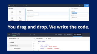 Leverage the power of citizen development with low-code.