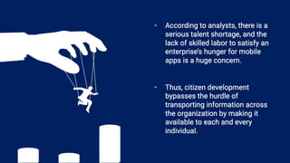 Leverage the power of citizen development with low-code.