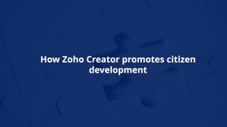 Leverage the power of citizen development with low-code.