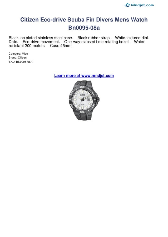citizen eco drive scuba fin