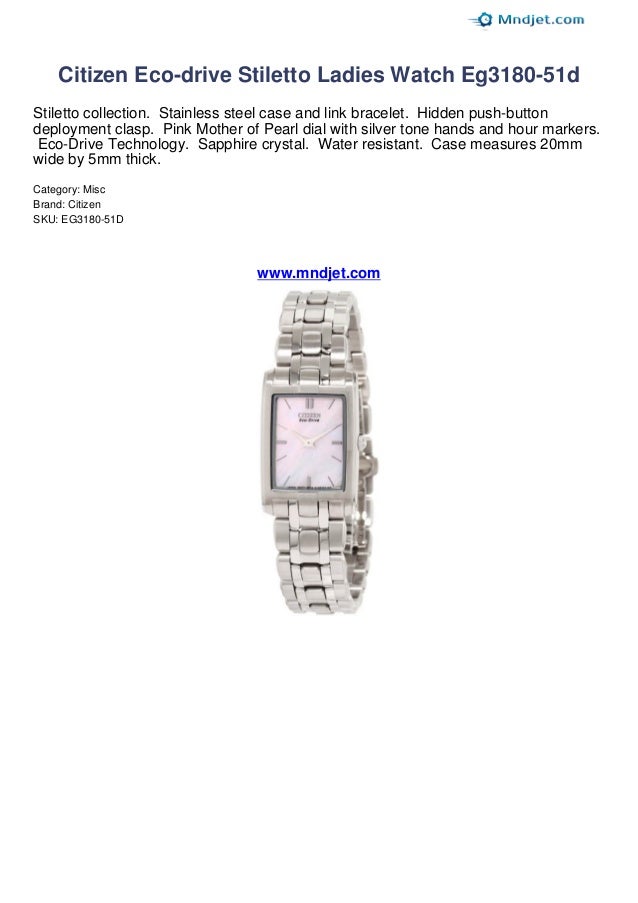citizen stiletto sapphire