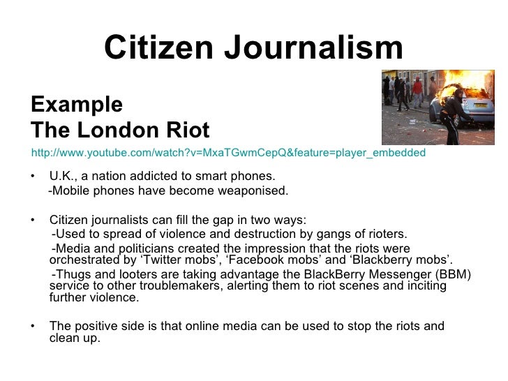 Citizen journalism