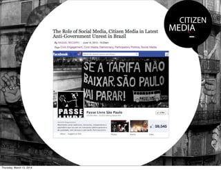 CITIZEN
MEDIA
Thursday, March 13, 2014
 