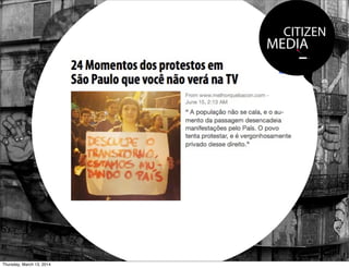 CITIZEN
MEDIA
Thursday, March 13, 2014
 