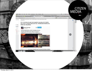 CITIZEN
MEDIA
Thursday, March 13, 2014
 