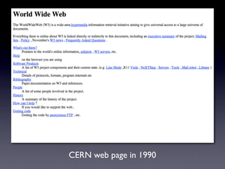 CERN web page in 1990
 