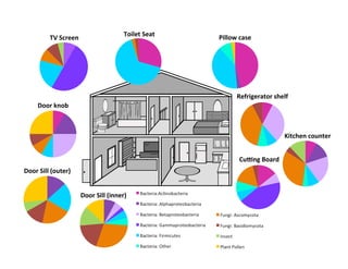 Toilet	
  Seat	
     Pillow	
  case	
  
              TV	
  Screen	
  




                                                                                       Refrigerator	
  shelf	
  
       Door	
  knob	
  



                                                                                                             Kitchen	
  counter	
  


                                                                                        CuWng	
  Board	
  
Door	
  Sill	
  (outer)	
  


                                 Door	
  Sill	
  (inner)	
  
 