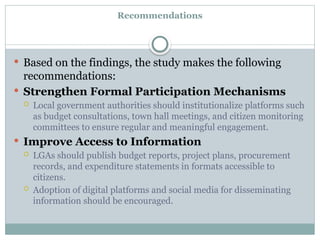 Local Participation CITIZEN PARTICIPATION AND ITS EFFECT ON LOCAL GOVERNMENT.pptx