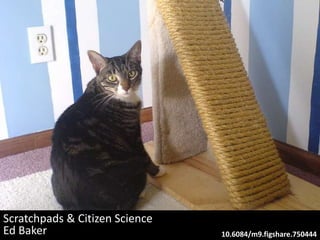 Scratchpads & Citizen Science
Ed Baker 10.6084/m9.figshare.750444
 