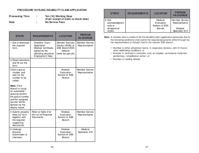 sss transmittal form