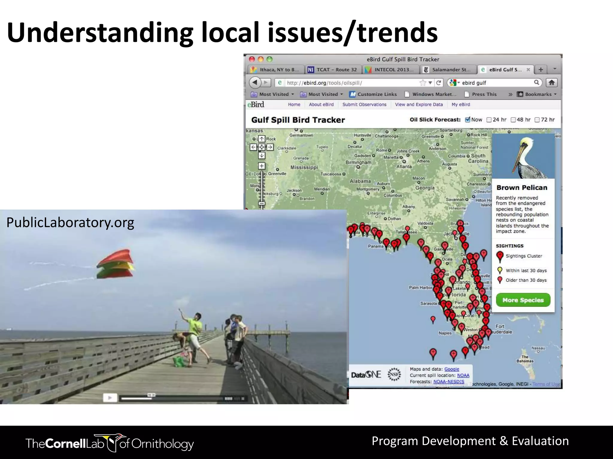 Understanding local issues/trends




PublicLaboratory.org




                           Program Development & Evaluation
 