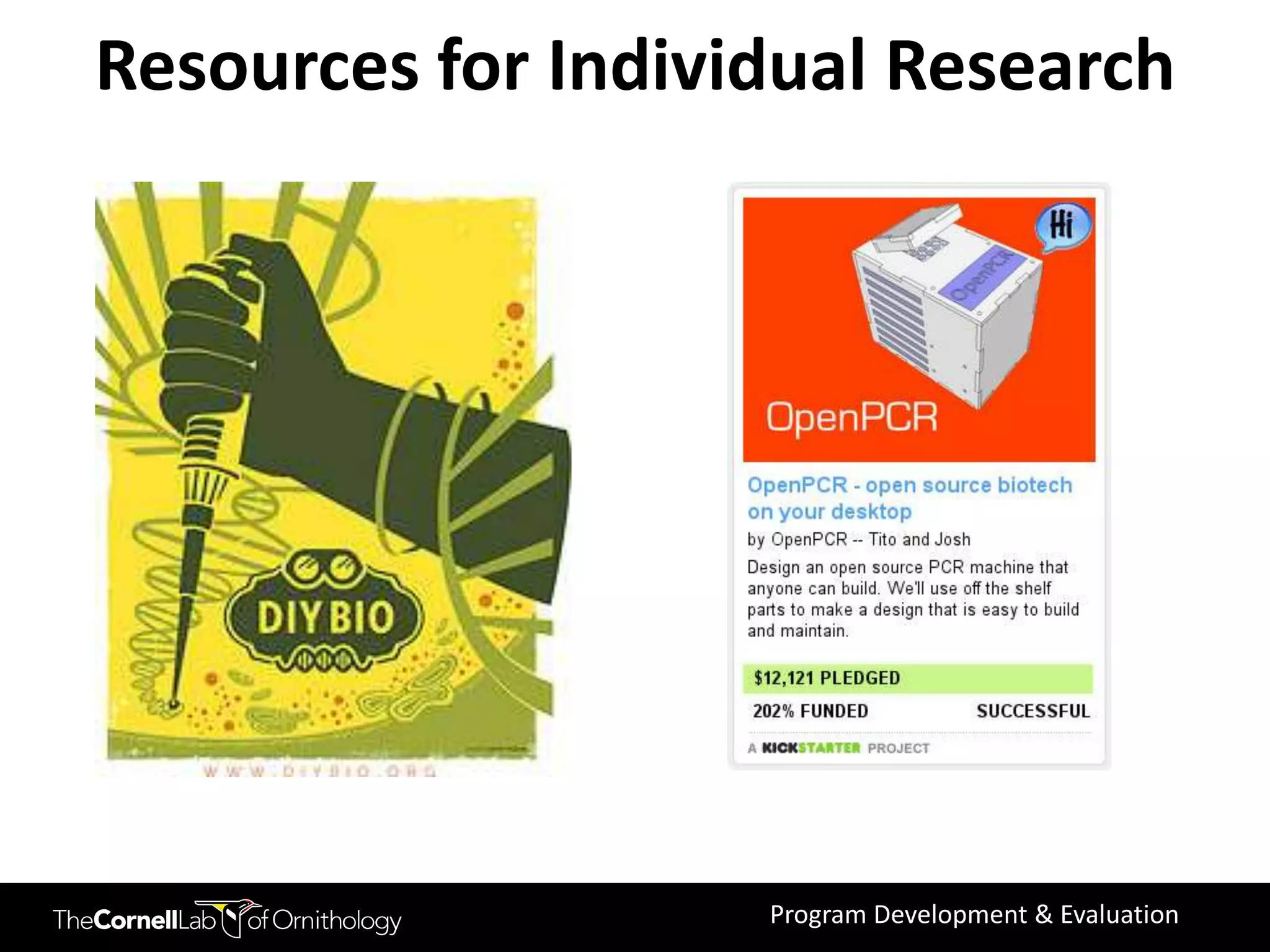Resources for Individual Research




                    Program Development & Evaluation
 