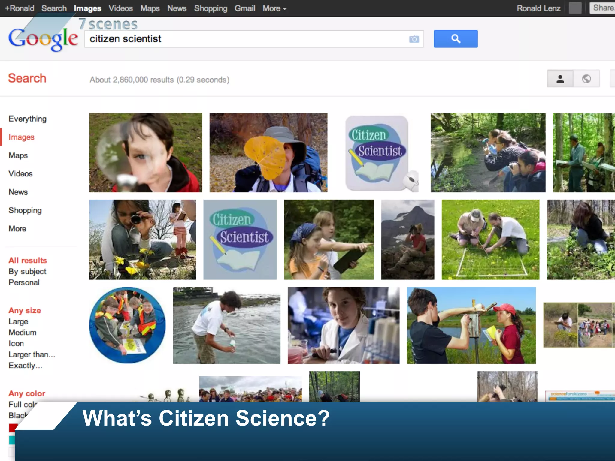 What’s Citizen Science?
 