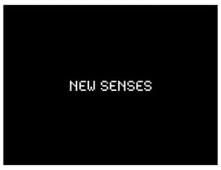 NEW SENSES
 
