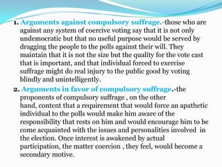Citizenship and Suffrage