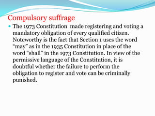 Citizenship and Suffrage
