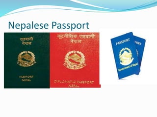 Nepalese Passport
 