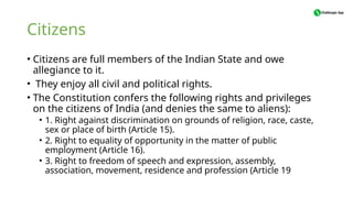 indian citizenship constitution act.pptx