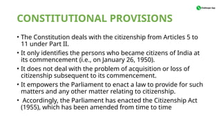 indian citizenship constitution act.pptx