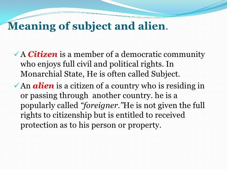 Citizen and Alien classnotes.ng
