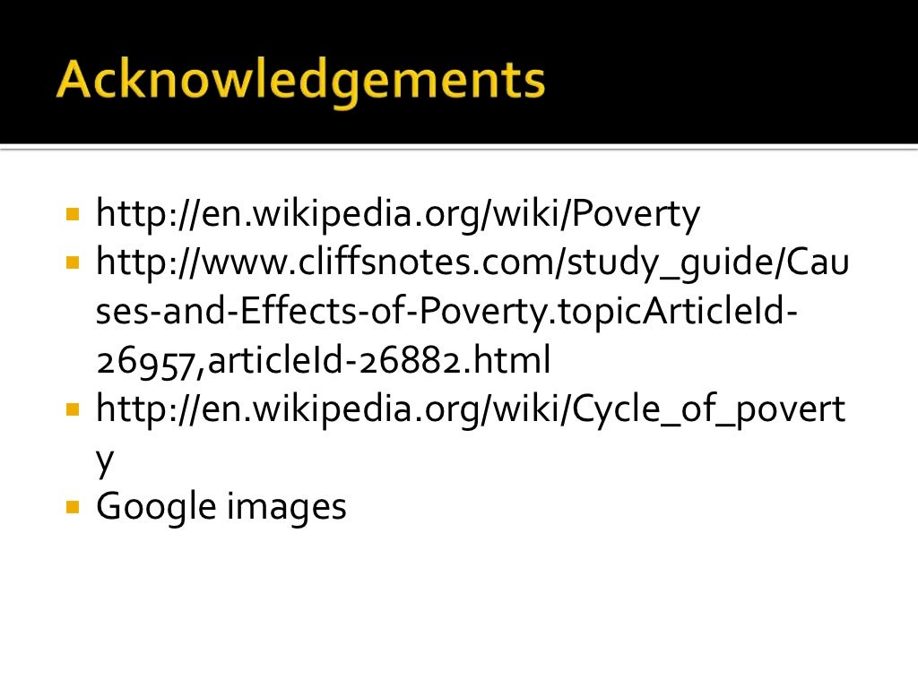 cause and effect poveryt cause and effect poveryt