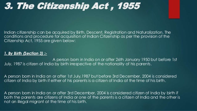 Citizenship Act naturalization-meaning
