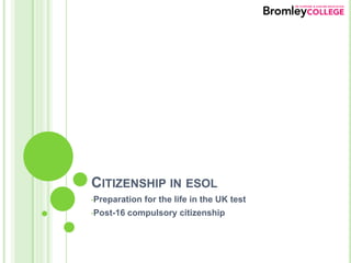 Citizenship in esol ,[object Object]