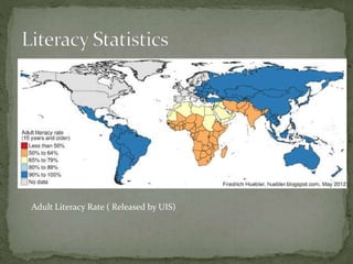 Adult Literacy Rate ( Released by UIS)
 